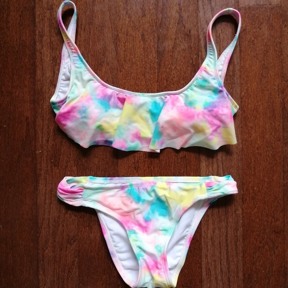 Bikini Lab Tie Dye Flutter Scrunch Set - image 3